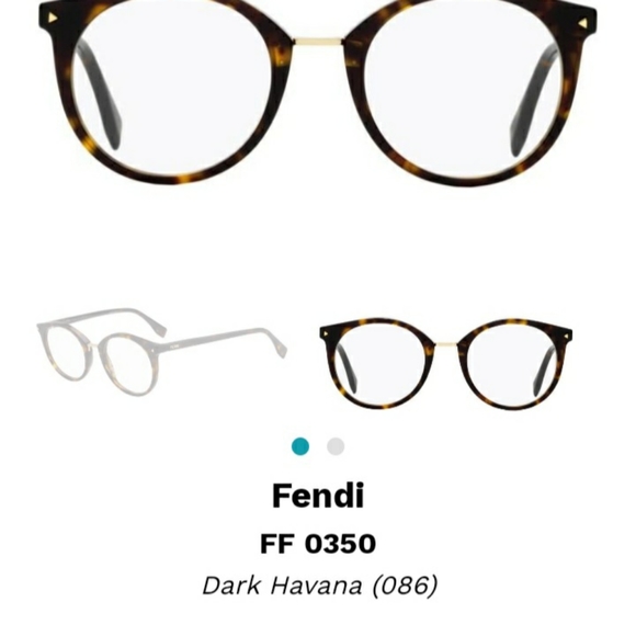 FENDI FF0350 086 DARK HAVANA - Picture 1 of 2